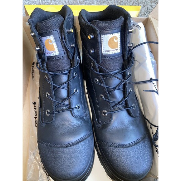 Mens Carhartt work boot Ground Force 6" WP Composite Toe Black 13 M - Picture 9 of 12